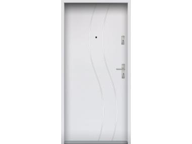 Zdjęcie: Drzwi wejściowe do mieszkań Bastion R-59 Biały 90 cm lewe OSP KR CENTER