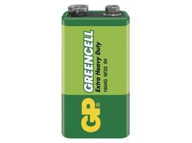 Zdjęcie: Bateria cynkowa GP GREENCELL 9V (6F22) 1BL EMOS