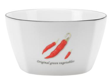 Zdjęcie: Miseczka Toskania 350 ml z porcelany New Bone wzór 2 Paprika DECOR