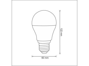 Zdjęcie: Żarówka Smart LED A60 RGB + 3000K E27 470 lm, 6 W, sterowana pilotem POLUX