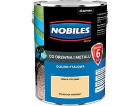 Farba ftalowa do drewna i metalu Ftalonal 5 L kremowy NOBILES