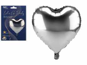 Balon foliowy Heart srebrny RAVI