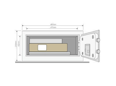Zdjęcie: Sejf standardowy YLB/200/EB1 laptop LOB