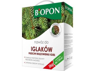 Zdjęcie: Nawóz do iglaków przeciw brązowieniu igieł granulat 3 kg BOPON