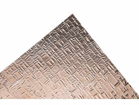 Szkło polistyren grubość 2,3 mm 142x54 cm struktura pyramid brąz SCALA