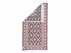 Dywan Kilim 70x140 cm ramka bordowy MULTI-DECOR