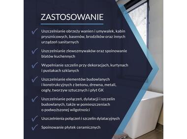 Zdjęcie: Silikon neutralny sanitarny do wanien bezbarwny 280 ml TYTAN PROFESSIONAL