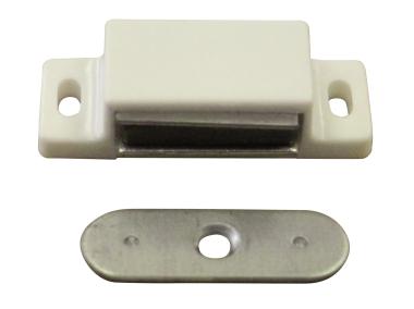 Zdjęcie: Zatrzaski magnetyczne 4 kg białe 46x17x13 mm, 2 sztuk HSI