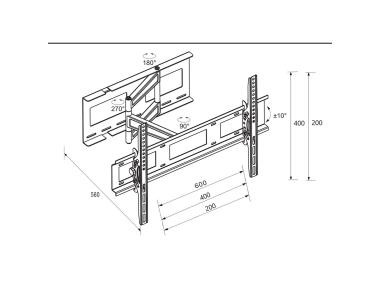 Zdjęcie: Uchwyt LCD Londyn 32-65 cali LB-400 LIBOX