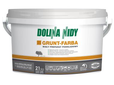 Zdjęcie: Grunt-farba biała farba podkładowa 21 kg DOLINA NIDY