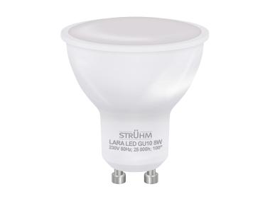 Zdjęcie: Lampa z diodami SMD Lara Led GU10 8W WW barwa ciepłobiała STRUHM