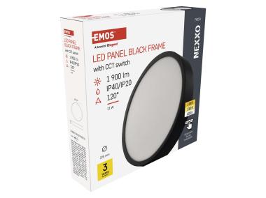 Zdjęcie: Panel LED natynkowy Nexxo, okrągły, czarny, 21W, CCT EMOS