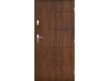 Zdjęcie: Drzwi zewnętrzne oslo  orzech 80p kpl SEDRO
