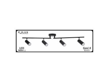 Zdjęcie: Lampa sufitowa LED Gavi 4x4.5W czarna POLUX