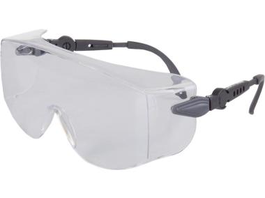 Zdjęcie: Okulary ochronne bezbarwne regulowane, odporność mechaniczna F, CE, LAHTI PRO