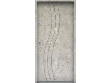 Zdjęcie: Drzwi wejściowe do mieszkań Bastion N-07 Beton naturalny 80 cm prawe ODP KR CENTER