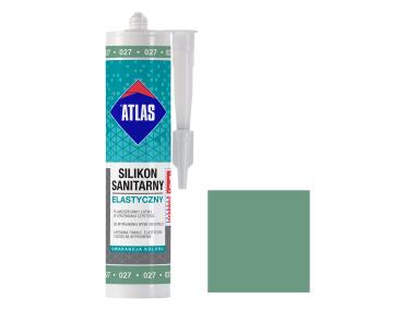 Zdjęcie: Silikon sanitarny elastyczny 027 zielony 280 ml ATLAS