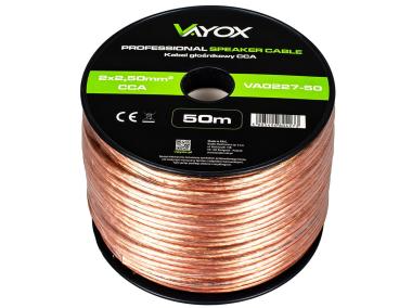 Zdjęcie: Kabel głośnikowy CCA 2x2,5 mm 50 m (LB0009-50) VA0227-50 VAYOX