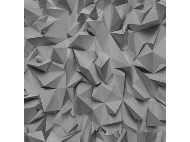 Zdjęcie: Tapeta winylowa na flizelinie szare origami 10 mb POLAMI