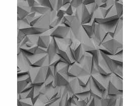 Tapeta winylowa na flizelinie szare origami 10 mb POLAMI