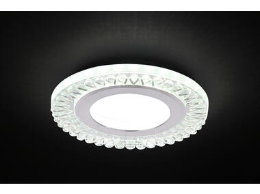 Zdjęcie: Lampa stropowa srebrna 2x5 W klosz bezbarwny CANDELLUX