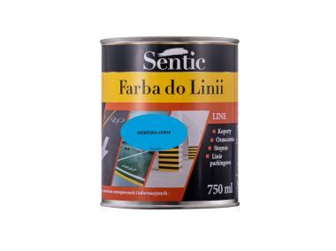 Zdjęcie: Farba do linii 750 ml niebieska jasna SENTIC