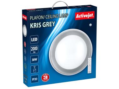 Zdjęcie: Plafon LED Aje-Kris Grey + pilot ACTIVEJET