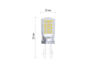 Zdjęcie: Żarówka LED Classic JC, G9, 4 W (40 W), 470 lm, neutralna biel, 2PK EMOS