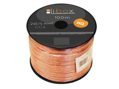 Zdjęcie: Kabel głośnikowy CCA 2x0,75 LB0006 LIBOX