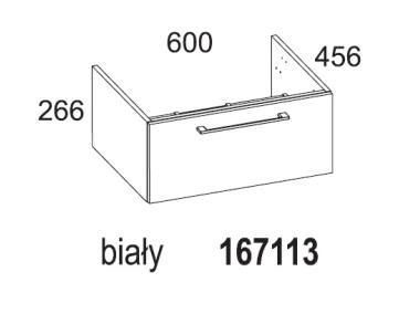 Zdjęcie: Szafla podumywalkowa Modo Slim 60 cm biała ELITA