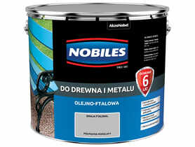 Farba ftalowa do drewna i metalu Ftalonal 10 L popielaty NOBILES