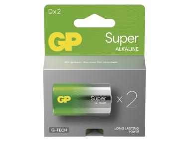 Zdjęcie: Bateria alkaliczna GP Super D (LR20) 2PP EMOS