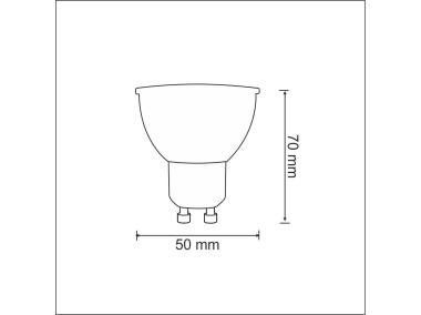 Zdjęcie: Żarówka LED Smart GU10 4 W RGB+3000K POLUX