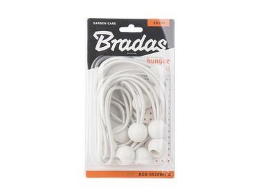 Zdjęcie: Zestaw gum z kulką Bungee Cord Ball 15 cm, 10 sztuk - biały BRADAS