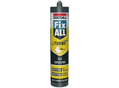 Zdjęcie: Uszczelniacz hybrydowy Fixall Turbo 290 ml biały SOUDAL