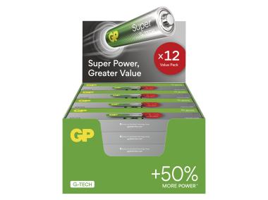 Zdjęcie: Bateria alkaliczna Super AAA LR6 12PP MB GP