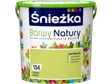 Zdjęcie: Farba Barwy Natury powiew wiosny 154 2,5L ŚNIEŻKA