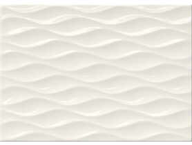 Płytka ścienna Tania white glossy structure 25x35 cm CERSANIT