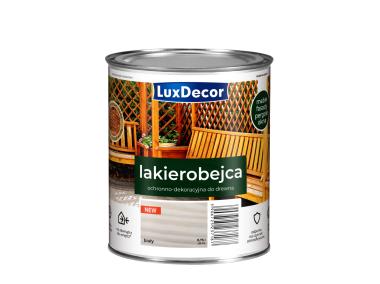 Zdjęcie: Lakierobejca do drewna 0,75 L biały LUXDECOR