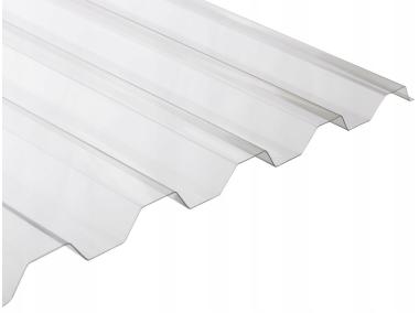 Zdjęcie: Płyta profilowna PVC trapez przezroczysta 250x90 cm typ 08 GUTTA