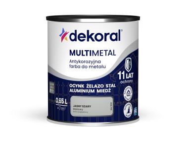 Zdjęcie: Farba do metalu Multimetal jasnoszara 0,65 L DEKORAL