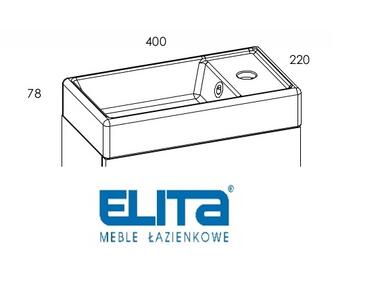 Zdjęcie: Zestaw mebli łazienkowych Karolus szafka z umywalką 40 cm ELITA