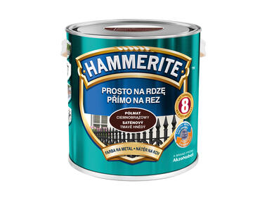 Zdjęcie: Farba do metalu 2,5 L ciemnobrązowy półmat HAMMERITE