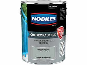 Farba emalia chlorokauczukowa 5 L popielaty NOBILES