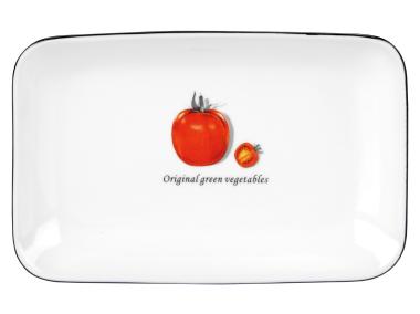 Zdjęcie: Półmisek Toskania z porcelany New Bone 23 cm wzór 1 Tomato DECOR