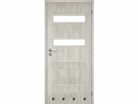 Drzwi wewnętrzne 70 cm Milano prawe 2/4 dąb srebrny lakiewrowany VOSTER