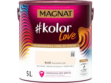 Zdjęcie: Farba plamoodporna kolorLove KL03 melonowa biel 5 L MAGNAT