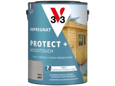 Zdjęcie: Impregnat Protect+ Woodtouch Szary 4,5L V33