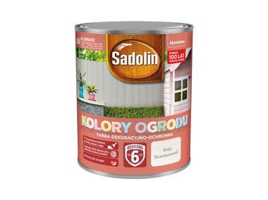 Zdjęcie: Farba do drewna Kolory ogrodu 0,7 L biały skandynawski SADOLIN