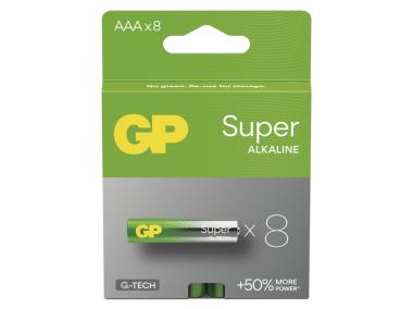 Zdjęcie: Bateria alkaliczna GP Super AAA (LR03) 8VP EMOS